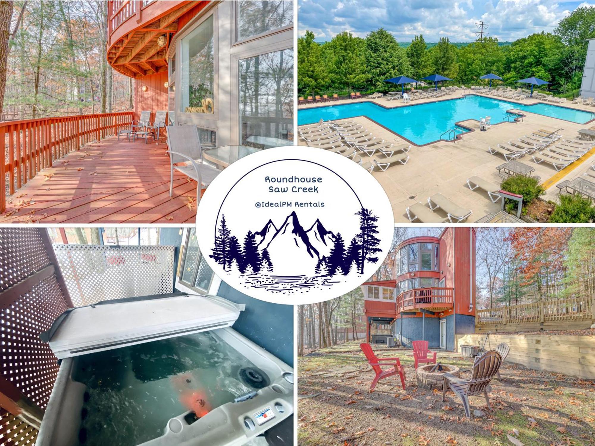 Unique Roundhouse: Hot Tub-Game Room-Firepit&More! Bushkill Exteriör bild